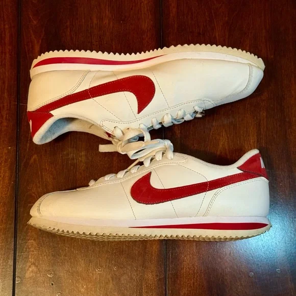 Nike Cortez White and Red Sneaker Men’s 7 (EUR 40) - Picture 8 of 10